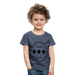 Kinder Heavy Cotton T-Shirt Schulkind 2024 mit drei Sternen - Blau meliert