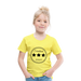 Kinder Heavy Cotton T-Shirt Schulkind 2024 mit drei Sternen - Gelb