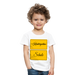 Kinder Heavy Cotton T-Shirt Schulkind 2024 mit drei Sternen - Weiß