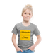 Kinder Heavy Cotton T-Shirt Schulkind 2024 mit drei Sternen - Grau meliert