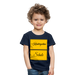 Kinder Heavy Cotton T-Shirt Schulkind 2024 mit drei Sternen - Navy