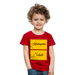 Kinder Heavy Cotton T-Shirt Schulkind 2024 mit drei Sternen - Rot