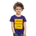 Kinder Heavy Cotton T-Shirt Schulkind 2024 mit drei Sternen - Lila