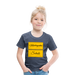 Kinder Heavy Cotton T-Shirt Schulkind 2024 mit drei Sternen - Blau meliert