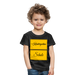 Kinder Heavy Cotton T-Shirt Schulkind 2024 mit drei Sternen - Anthrazit