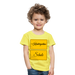 Kinder Heavy Cotton T-Shirt Schulkind 2024 mit drei Sternen - Gelb