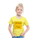Kinder Heavy Cotton T-Shirt Schulkind 2024 mit drei Sternen - Gelb
