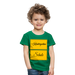Kinder Heavy Cotton T-Shirt Schulkind 2024 mit drei Sternen - Kelly Green
