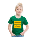 Kinder Heavy Cotton T-Shirt Schulkind 2024 mit drei Sternen - Kelly Green
